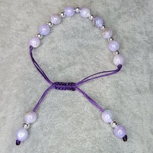 Gorgeous Lavender Shell Adjustable Bracelet
